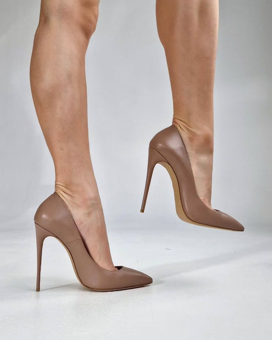 Pantofi Stiletto „F Signature” – 1518- nude clasic