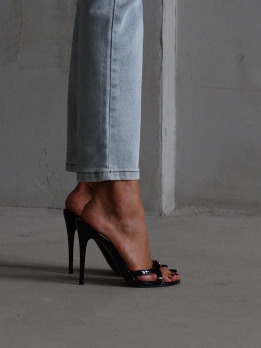 Soiree Mules - papuci eleganți cu toc